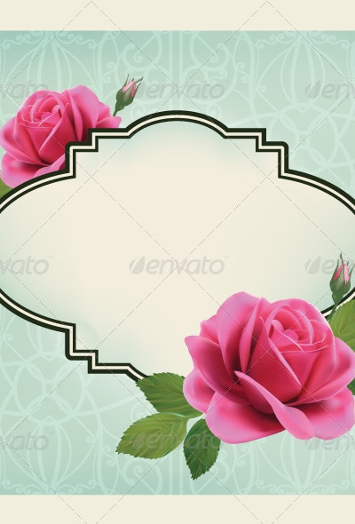 Roses Card, Vectors | GraphicRiver