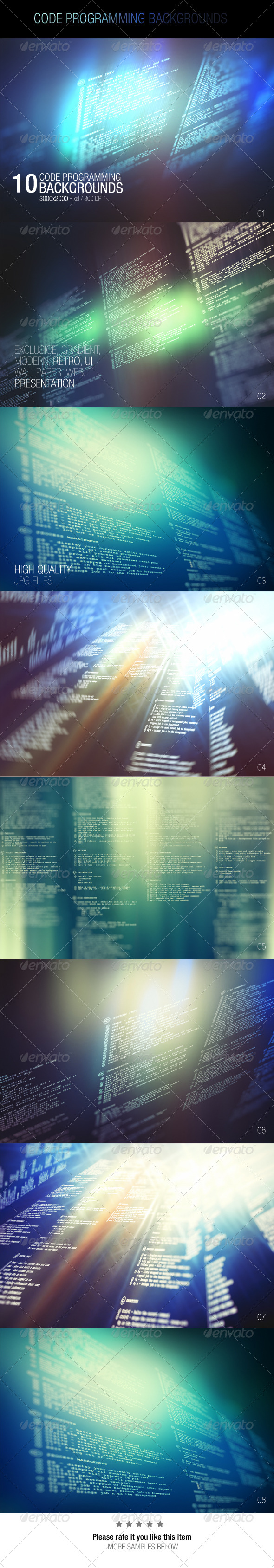Code Programming Backgrounds, Graphics | GraphicRiver