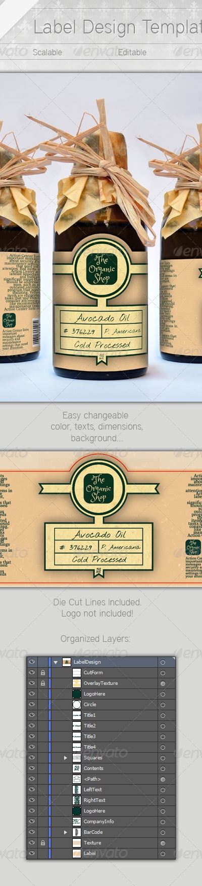 Label Template, Print Templates | GraphicRiver