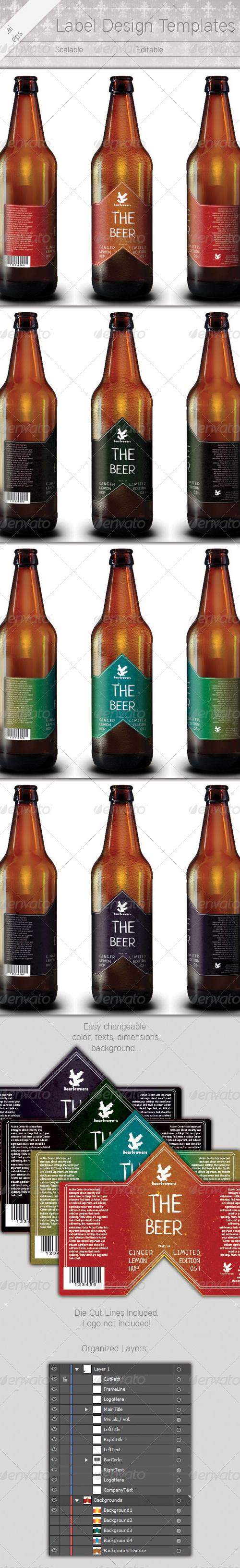Label Design, Print Templates | GraphicRiver