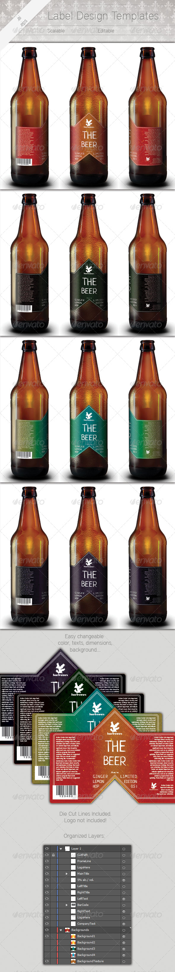 Label Design, Print Templates | GraphicRiver