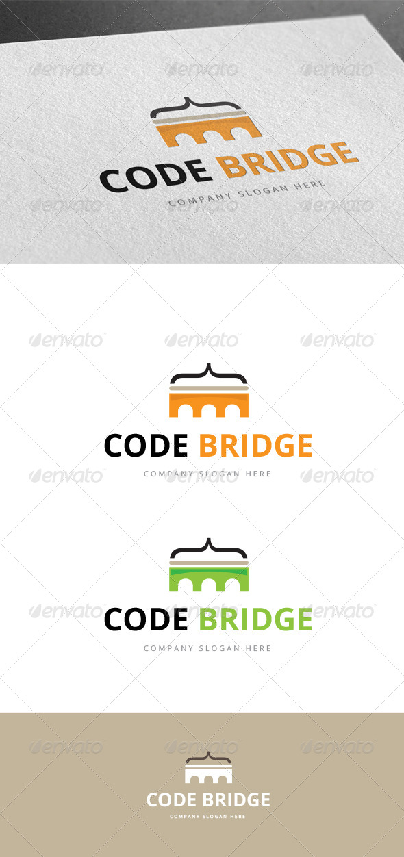 Code Bridge Logo, Logo Templates | GraphicRiver
