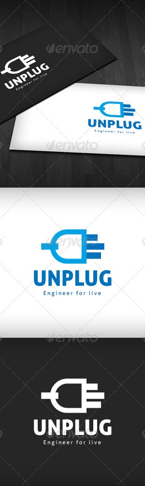 Unplug Logo, Logo Templates | GraphicRiver