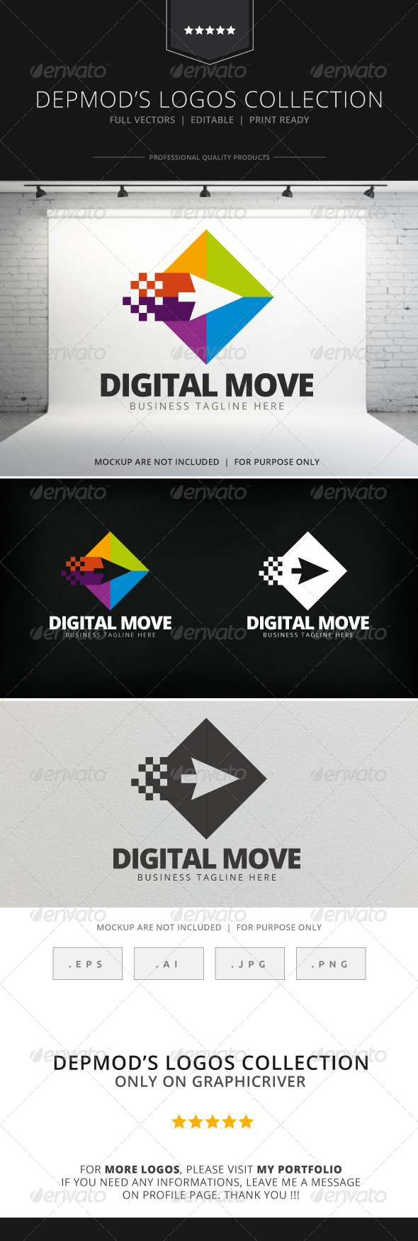 Digital Move Logo, Logo Templates | GraphicRiver