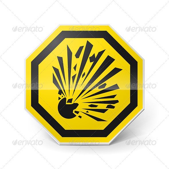 Explosion Sign, Vectors | GraphicRiver