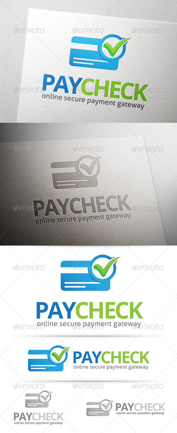 Payment Check Logo, Logo Templates | GraphicRiver