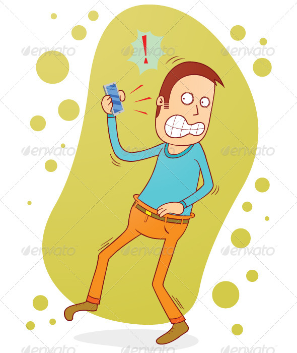 Angry on the Phone, Vectors | GraphicRiver