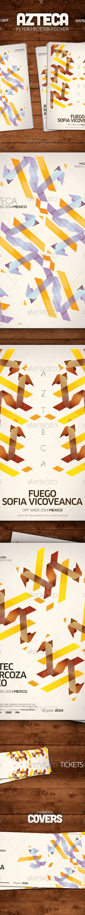 Azteca Poster , Print Templates | GraphicRiver