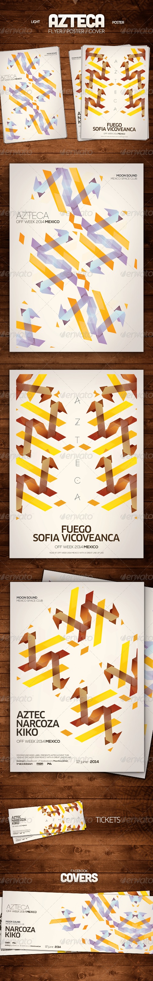 Azteca Poster , Print Templates | GraphicRiver