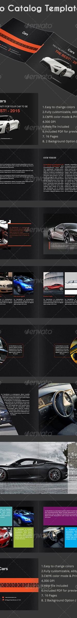Auto Catalog Template, Print Templates | GraphicRiver