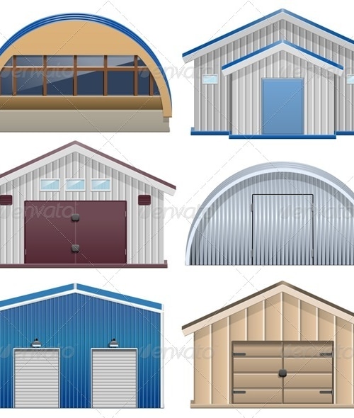 Barns, Vectors | GraphicRiver