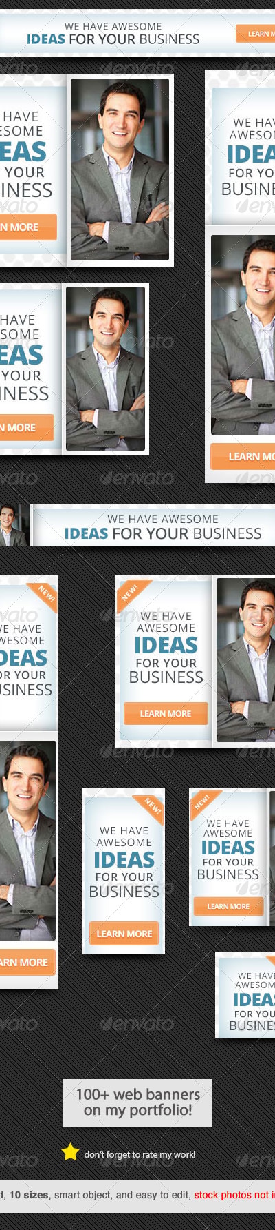 Corporate Web Banner Design Template 39, Web Elements | GraphicRiver