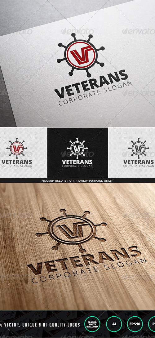 Veterans Logo Template, Logo Templates | GraphicRiver