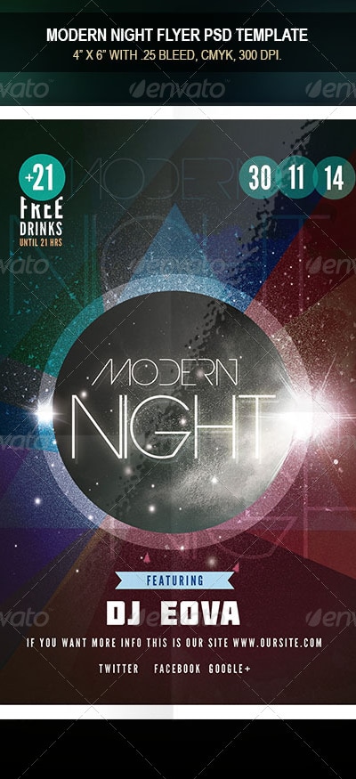 Modern night, Print Templates | GraphicRiver