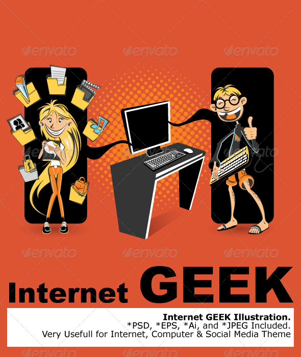 Internet Geek, Vectors | GraphicRiver