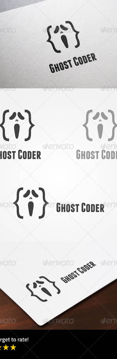 Hollow Ghost Coder, Logo Templates | GraphicRiver