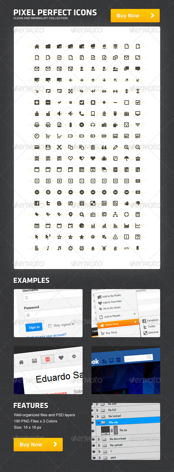 Pixel Perfect Icons, Icons | GraphicRiver