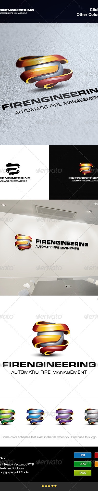 Fire Engineering, Logo Templates | GraphicRiver