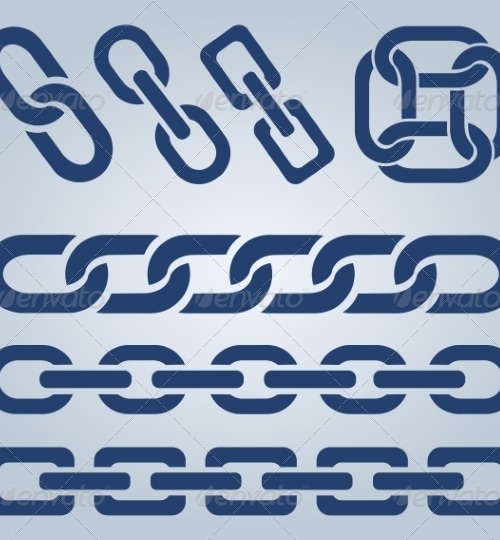 Set of Chain Icons, Vectors | GraphicRiver