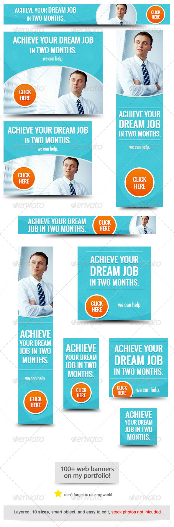 Job Web Banner Design, Web Elements | GraphicRiver