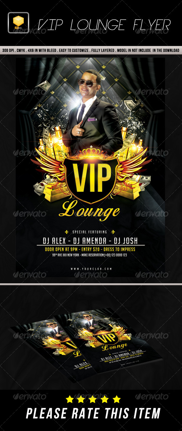 VIP Lounge Flyer, Print Templates | GraphicRiver