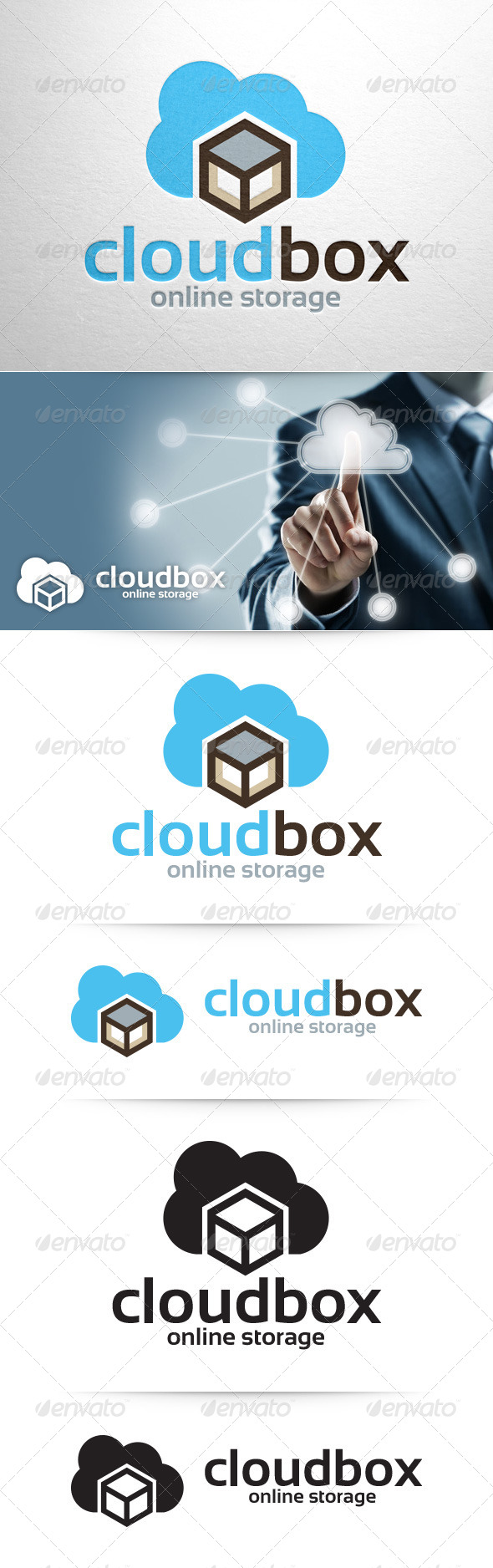 Cloud Box Logo Template, Logo Templates | GraphicRiver