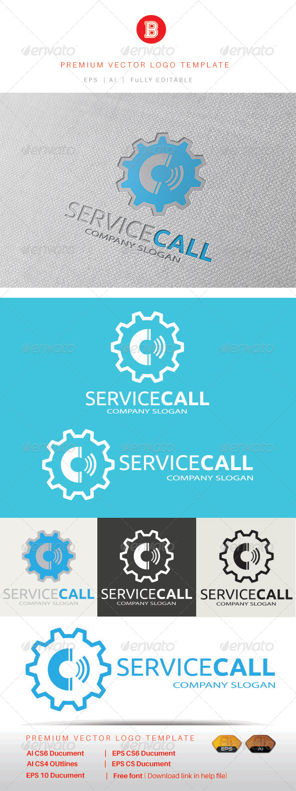 Service Call, Logo Templates | GraphicRiver