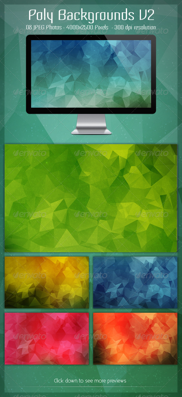 Poly Backgrounds V2, Graphics | GraphicRiver