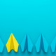 Photo of Out of The Crowd Concept Over Turquoise Blue Background with Copy Space Photo of Out of The Crowd Concept Over Turquoise Blue Background with Copy Space - PhotoDune Item for Sale