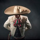 A man wearing a sombrero and a white suit A man wearing a sombrero and a white suit - PhotoDune Item for Sale