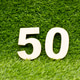 Number 50 is on green grass Number 50 is on green grass - PhotoDune Item for Sale