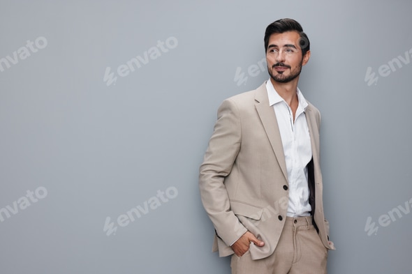 happy man business businessman handsome smiling sexy suit copyspace portrait beige Stock Photo by shotprime happy man business businessman handsome smiling sexy suit copyspace portrait beige Stock Photo by shotprime