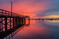 Pier on Mobile Bay at sunset Pier on Mobile Bay at sunset - PhotoDune Item for Sale