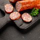 Smoked pork sausage Montbeliard sausage tasty snack fresh delicious gourmet food Smoked pork sausage Montbeliard sausage tasty snack fresh delicious gourmet food - PhotoDune Item for Sale