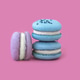 Three multicolored macarons on a pink background Three multicolored macarons on a pink background - PhotoDune Item for Sale