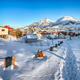 Captivating snowy cityscape of Sorvagen town and port. Captivating snowy cityscape of Sorvagen town and port. - PhotoDune Item for Sale