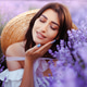 Beautiful girl on the lavender field. Beautiful girl on the lavender field. - PhotoDune Item for Sale
