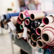 Rolls of fabrics in dressmaker's Atelier. Small business. fabrics shop. nobody Rolls of fabrics in dressmaker's Atelier. Small business. fabrics shop. nobody - PhotoDune Item for Sale