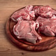 raw calf meat, meat on the bone, meat for barbecue, cutting board, top view, raw calf meat, meat on the bone, meat for barbecue, cutting board, top view, - PhotoDune Item for Sale