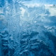 Ice crystalized frost on winter window Ice crystalized frost on winter window - PhotoDune Item for Sale
