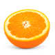 Half orange fruit isolated on white background Half orange fruit isolated on white background - PhotoDune Item for Sale