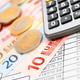 Euros money, the calculator and documents. Euros money, the calculator and documents. - PhotoDune Item for Sale