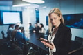 Business woman holding a tablet in conference room Business woman holding a tablet in conference room - PhotoDune Item for Sale