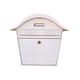 White mailbox with curved top isolated White mailbox with curved top isolated - PhotoDune Item for Sale