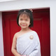 Portrait of charming Thai girl in traditional Thai costume (Sbai) standing by a red temple door. Portrait of charming Thai girl in traditional Thai costume (Sbai) standing by a red temple door. - PhotoDune Item for Sale