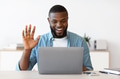 Video Call. Positive Young Black Guy Having Web Conference On Laptop Video Call. Positive Young Black Guy Having Web Conference On Laptop - PhotoDune Item for Sale