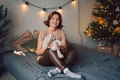 portrait of a beautiful woman 50 years old, European appearance in a room decorated for Christmas, j portrait of a beautiful woman 50 years old, European appearance in a room decorated for Christmas, j - PhotoDune Item for Sale