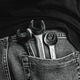 Three metal wrenches stored in denim jeans back pocket Three metal wrenches stored in denim jeans back pocket - PhotoDune Item for Sale