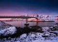 View on the bridge in the Hamnoy village, Lofoten Islands, Norway. Landscape in winter View on the bridge in the Hamnoy village, Lofoten Islands, Norway. Landscape in winter - PhotoDune Item for Sale