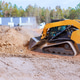 Construction machinery moves earth in clearing at development site in afternoon sun Construction machinery moves earth in clearing at development site in afternoon sun - PhotoDune Item for Sale
